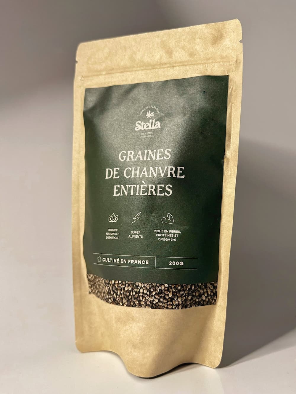 Graines de chanvre entières – Cultivées en Alsace